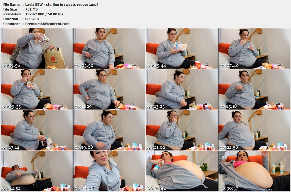 Layla BBW - stuffing in sweats request thumbnails