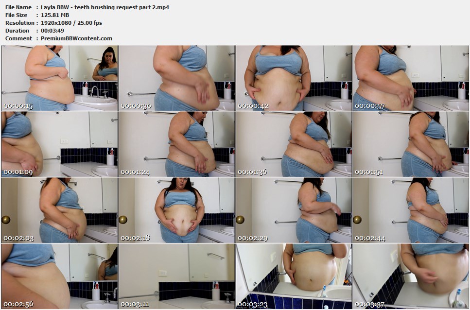 Layla BBW - teeth brushing request part 2 thumbnails