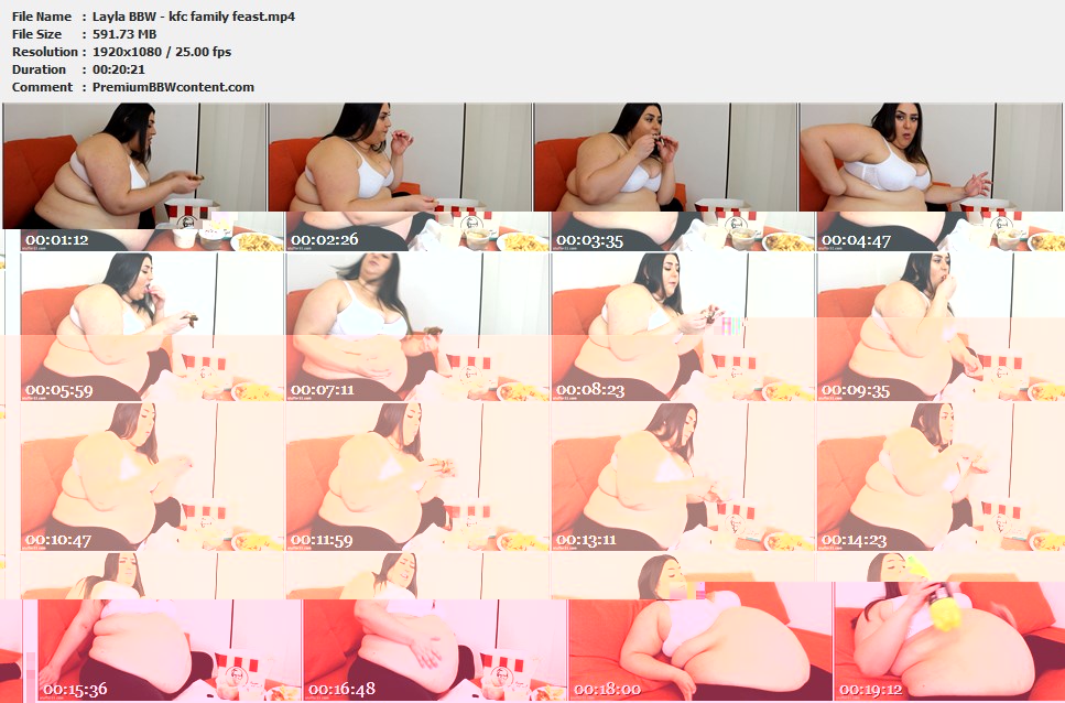 Layla BBW - kfc family feast thumbnails