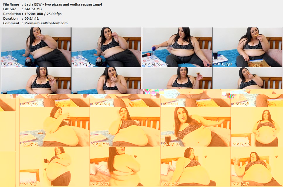 Layla BBW - two pizzas and vodka request thumbnails