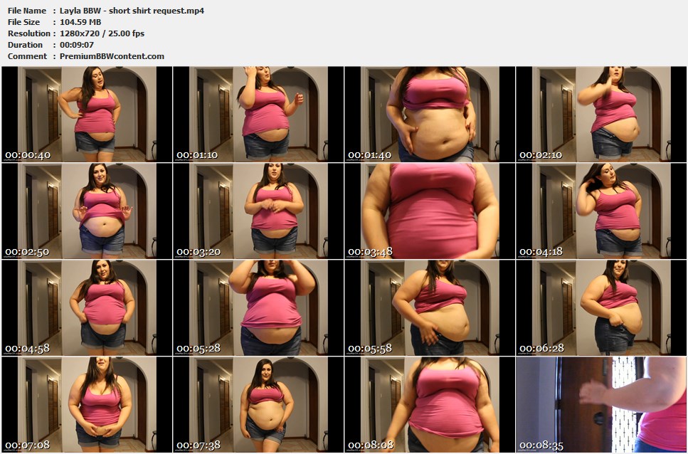 Layla BBW - short shirt request thumbnails