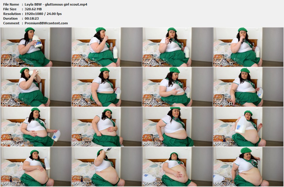 Layla BBW - gluttonous girl scout thumbnails