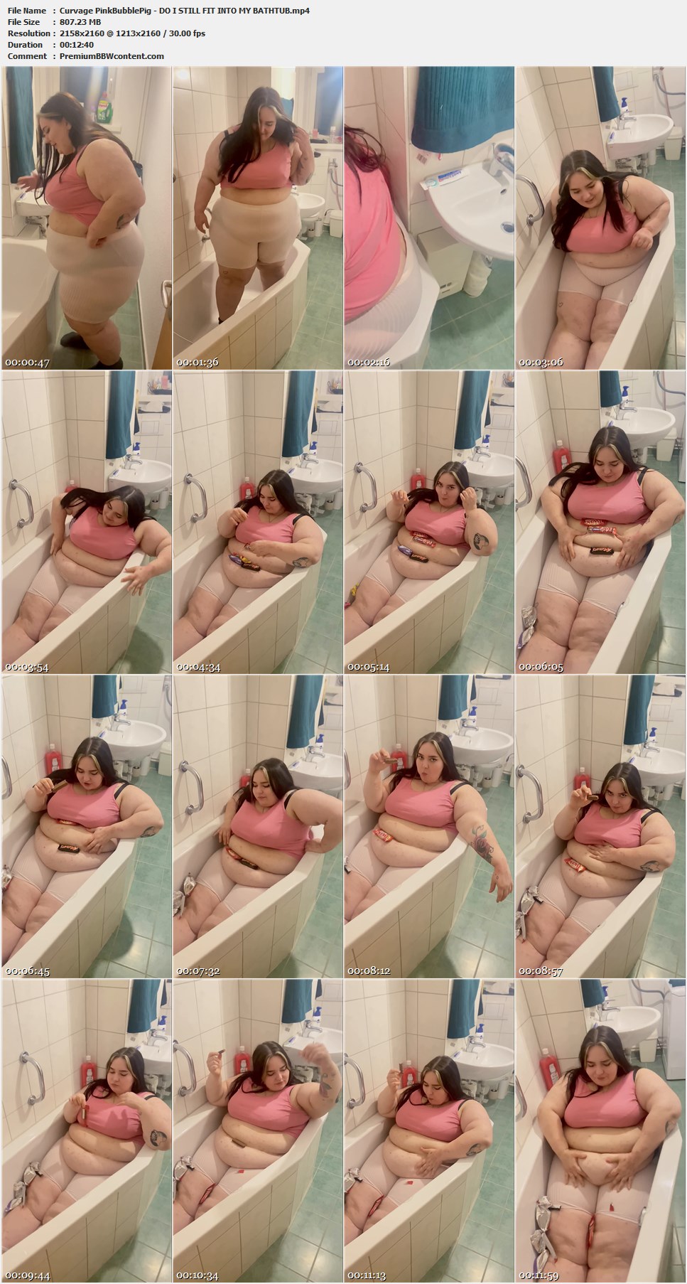 Curvage PinkBubblePig - DO I STILL FIT INTO MY BATHTUB thumbnails