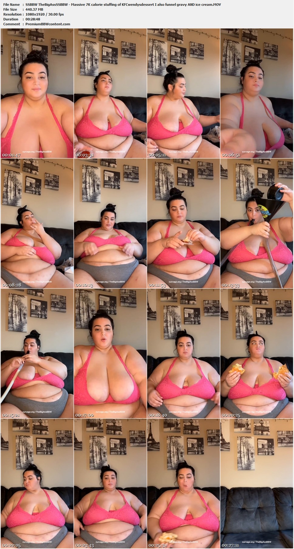SSBBW TheBigAssSSBBW - Massive 7K calorie stuffing of KFCwendysdessert I also fu thumbnails
