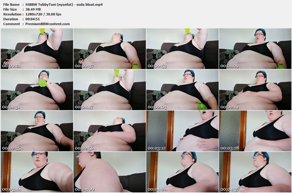SSBBW TubbyToni (nyanfat) - soda bloat thumbnails