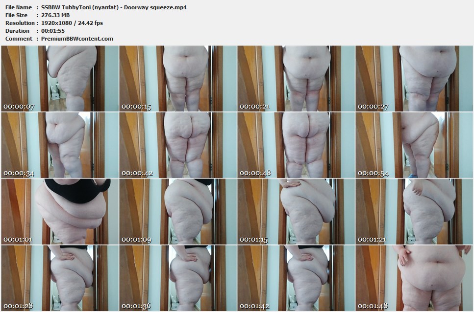 SSBBW TubbyToni (nyanfat) - Doorway squeeze thumbnails