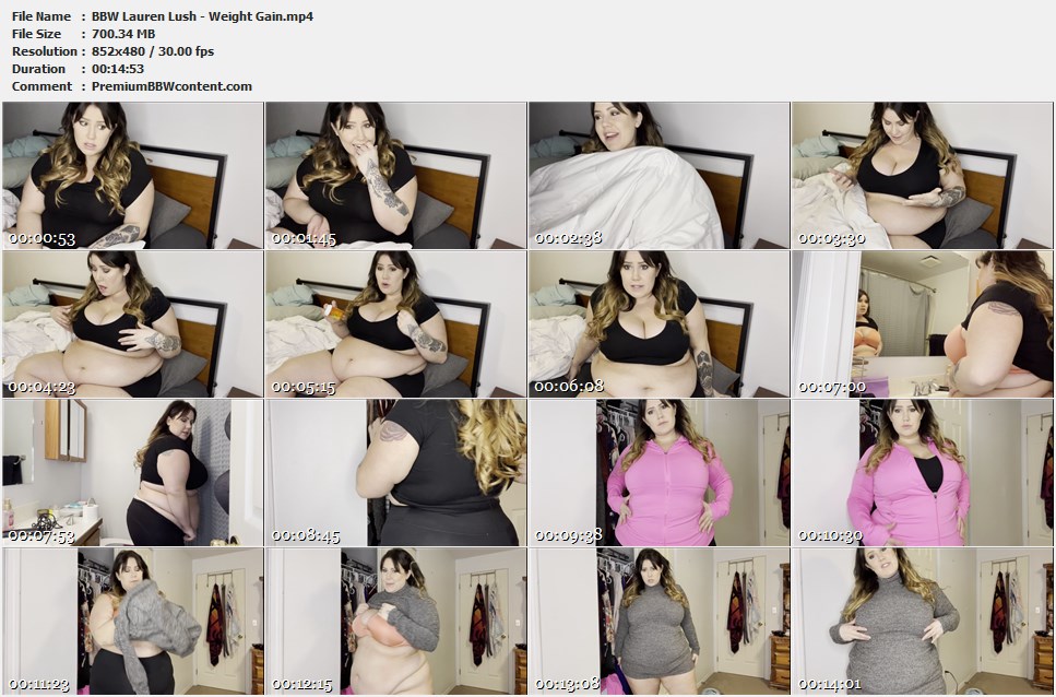 BBW Lauren Lush - Weight Gain thumbnails