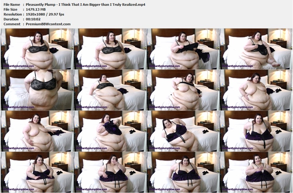Pleasantly Plump - I Think That I Am Bigger than I Truly Realized thumbnails