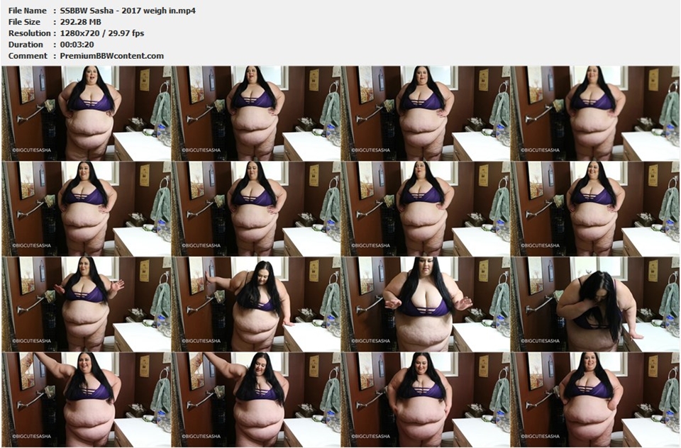 SSBBW Sasha - 2017 weigh in thumbnails