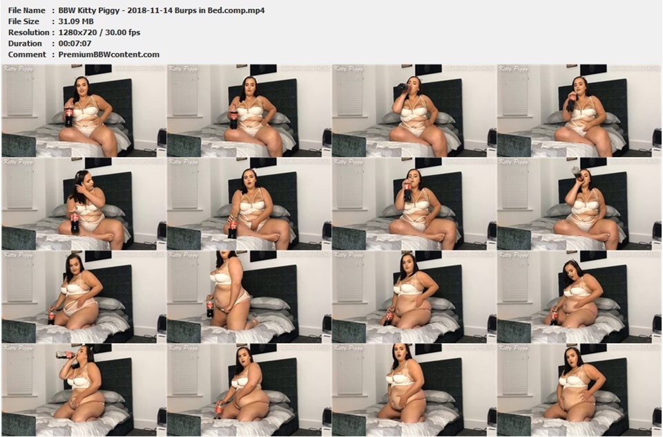 BBW Kitty Piggy - 2018-11-14 Burps in Bed.comp thumbnails