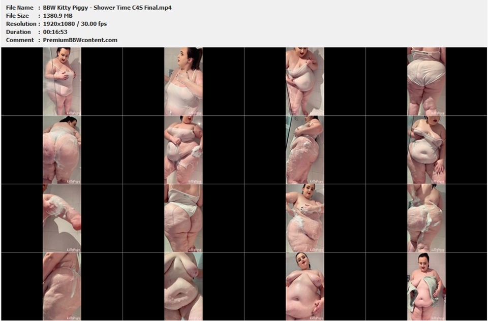 BBW Kitty Piggy - Shower Time C4S Final thumbnails
