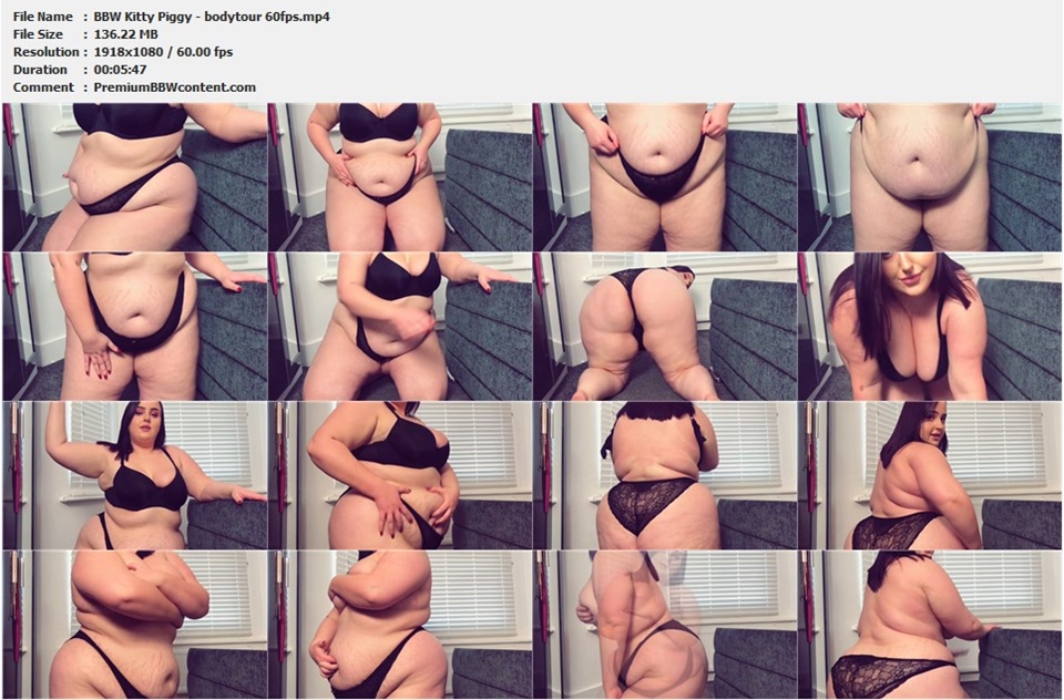 BBW Kitty Piggy - bodytour 60fps thumbnails