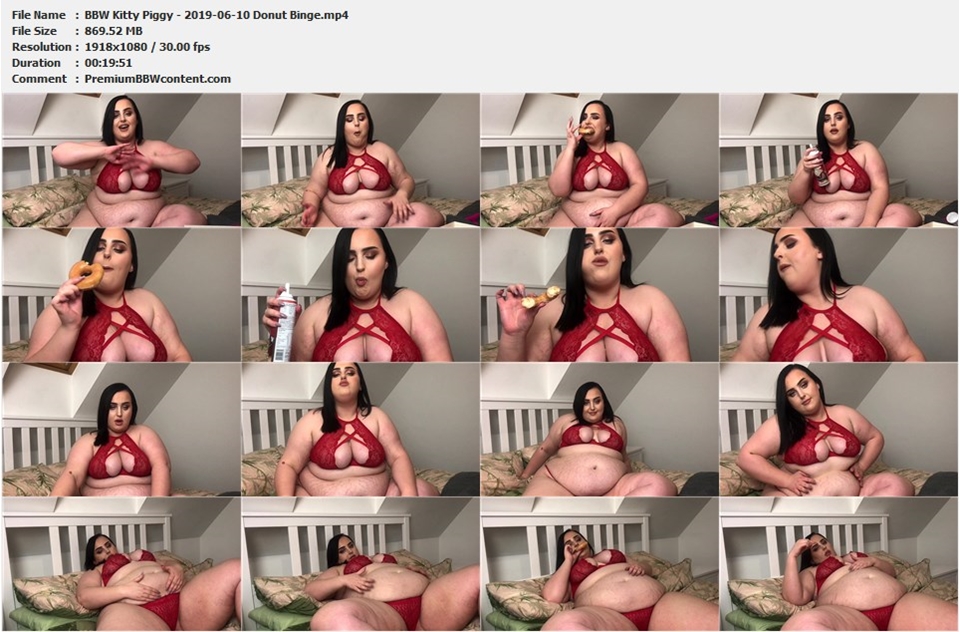 BBW Kitty Piggy - 2019-06-10 Donut Binge thumbnails