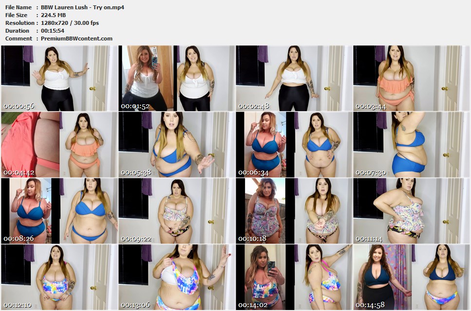 BBW Lauren Lush - Try on thumbnails