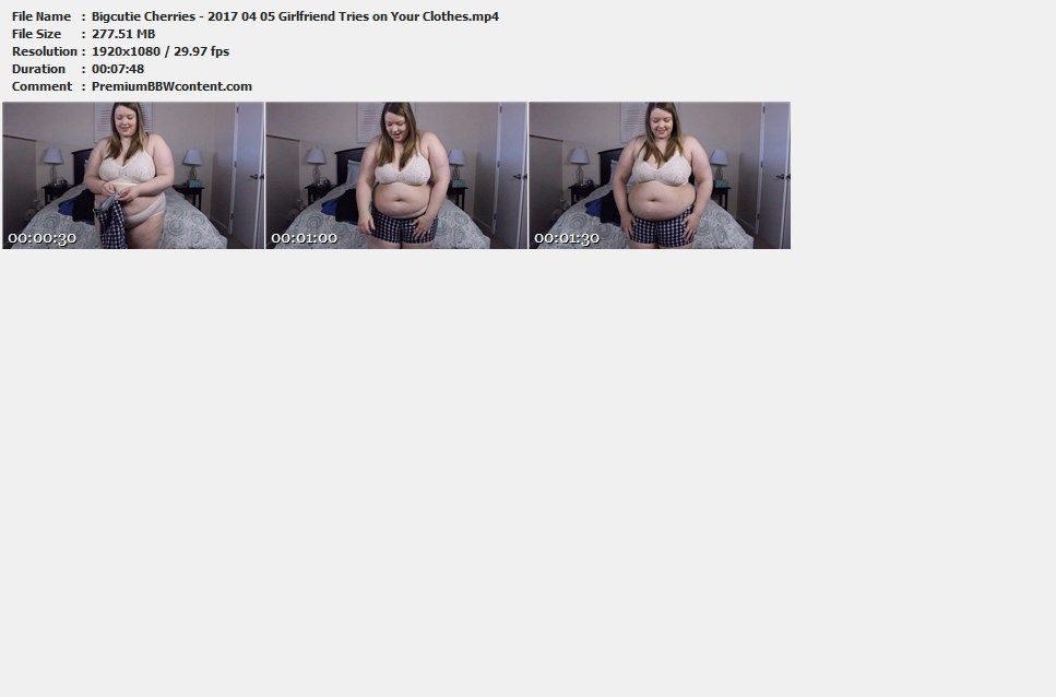 Bigcutie Cherries - 2017 04 05 Girlfriend Tries on Your Clothes thumbnails