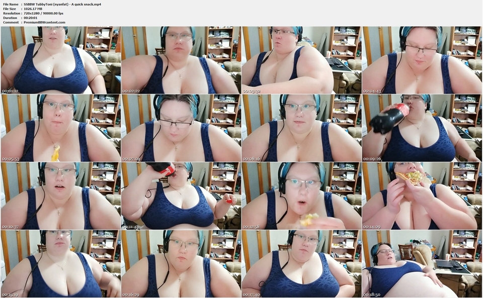SSBBW TubbyToni (nyanfat) - A quick snack thumbnails