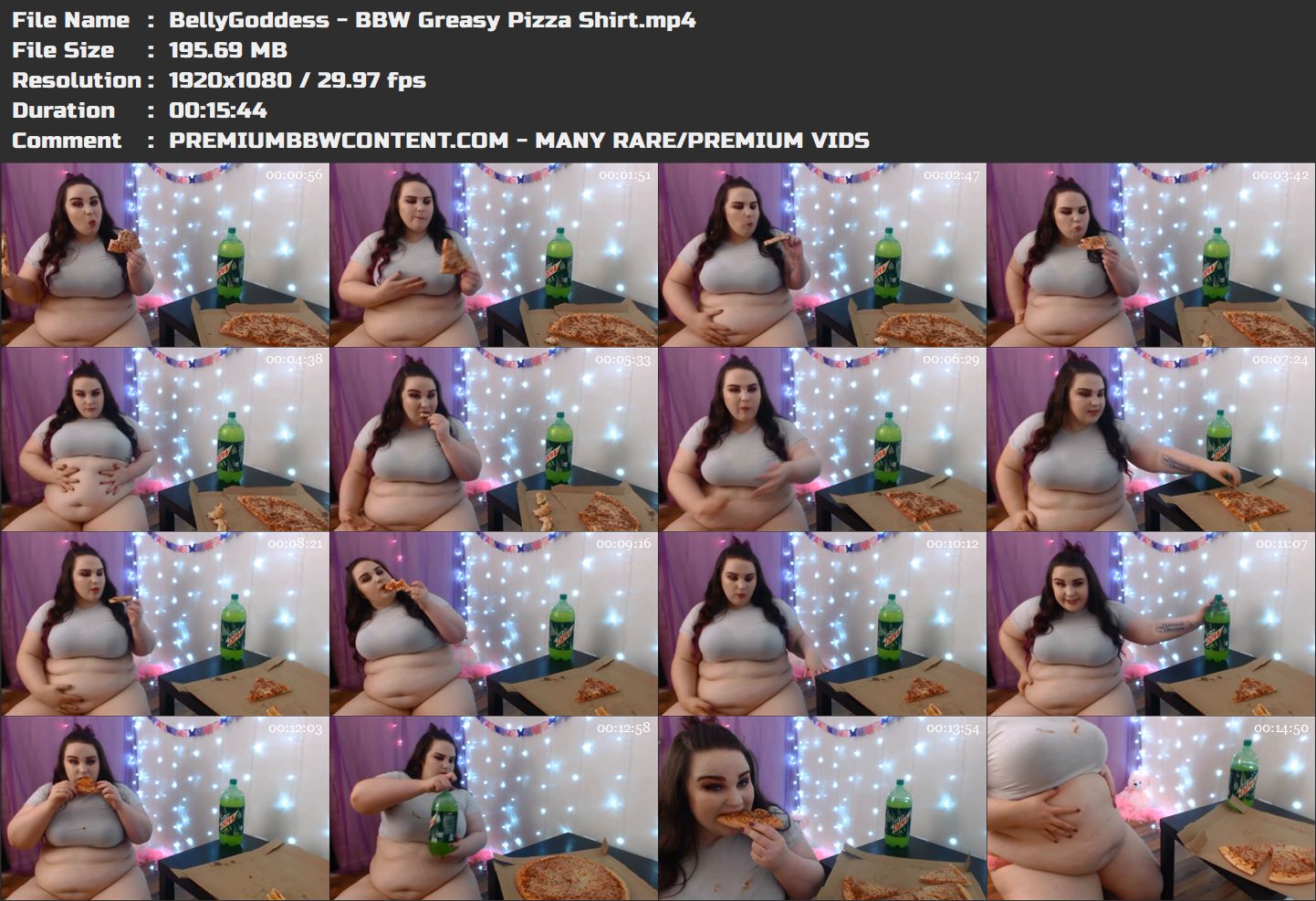 BellyGoddess - BBW Greasy Pizza Shirt thumbnails