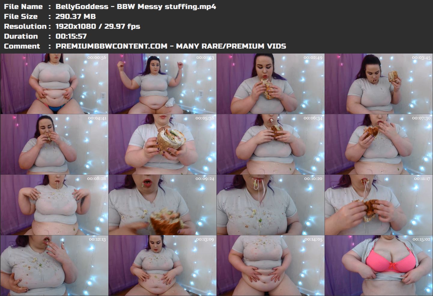 BellyGoddess - BBW Messy stuffing thumbnails