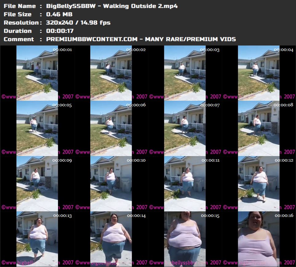 BigBellySSBBW - Walking Outside 2 thumbnails