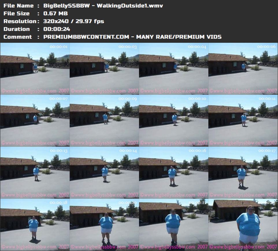 BigBellySSBBW - WalkingOutside1 thumbnails