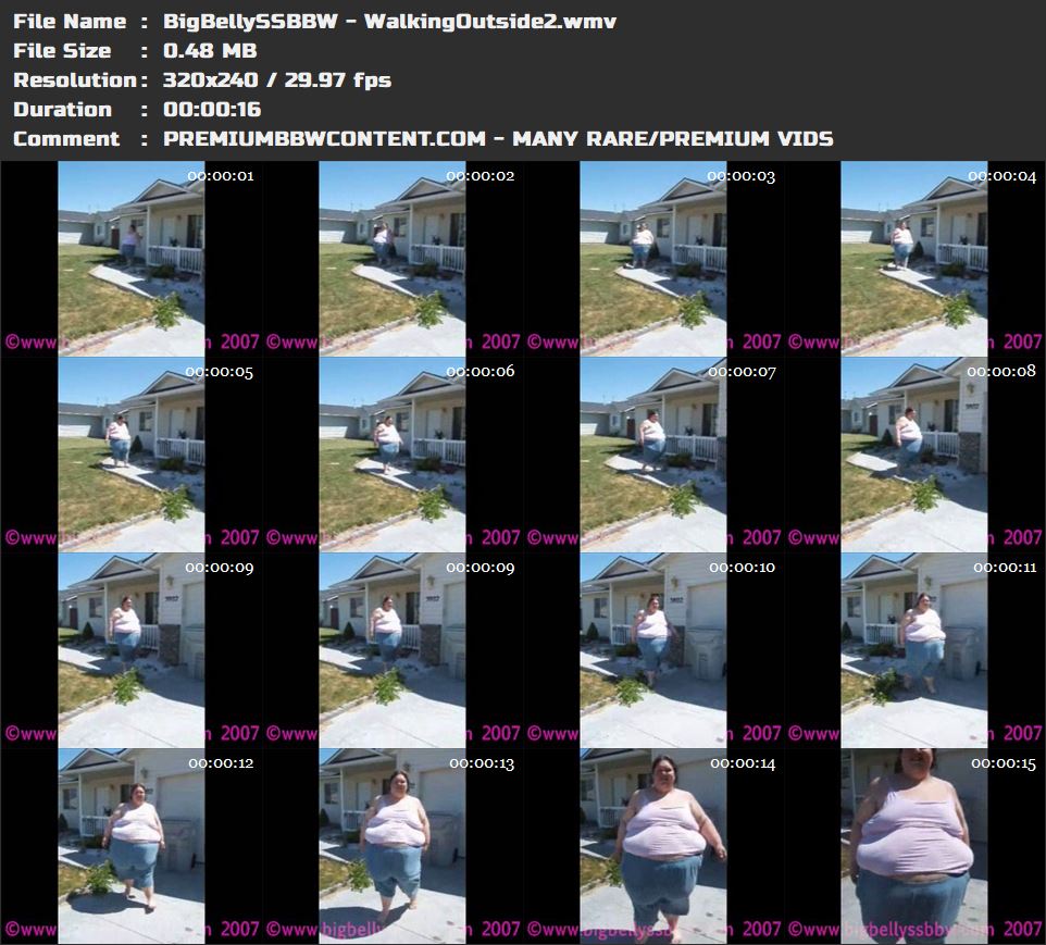 BigBellySSBBW - WalkingOutside2 thumbnails