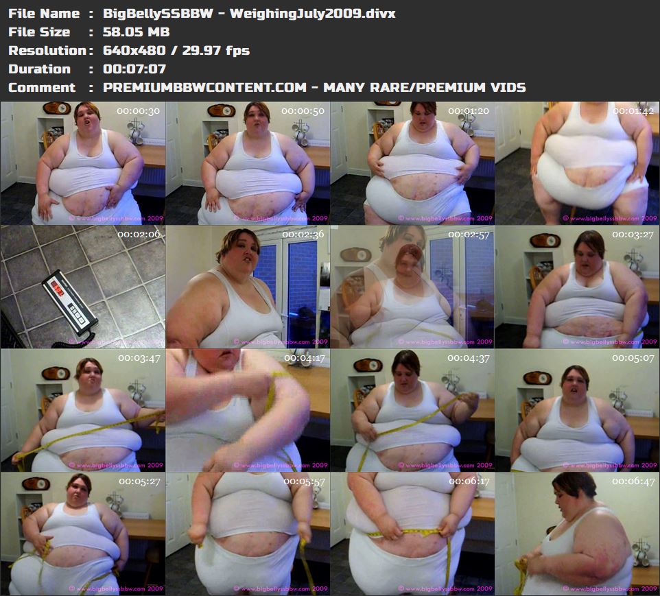 BigBellySSBBW - WeighingJuly2009 thumbnails