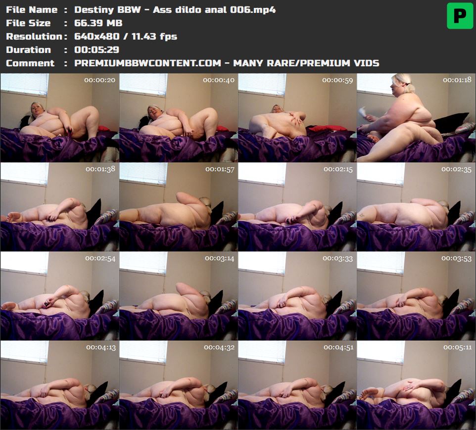 Destiny BBW - Ass dildo anal 006 thumbnails
