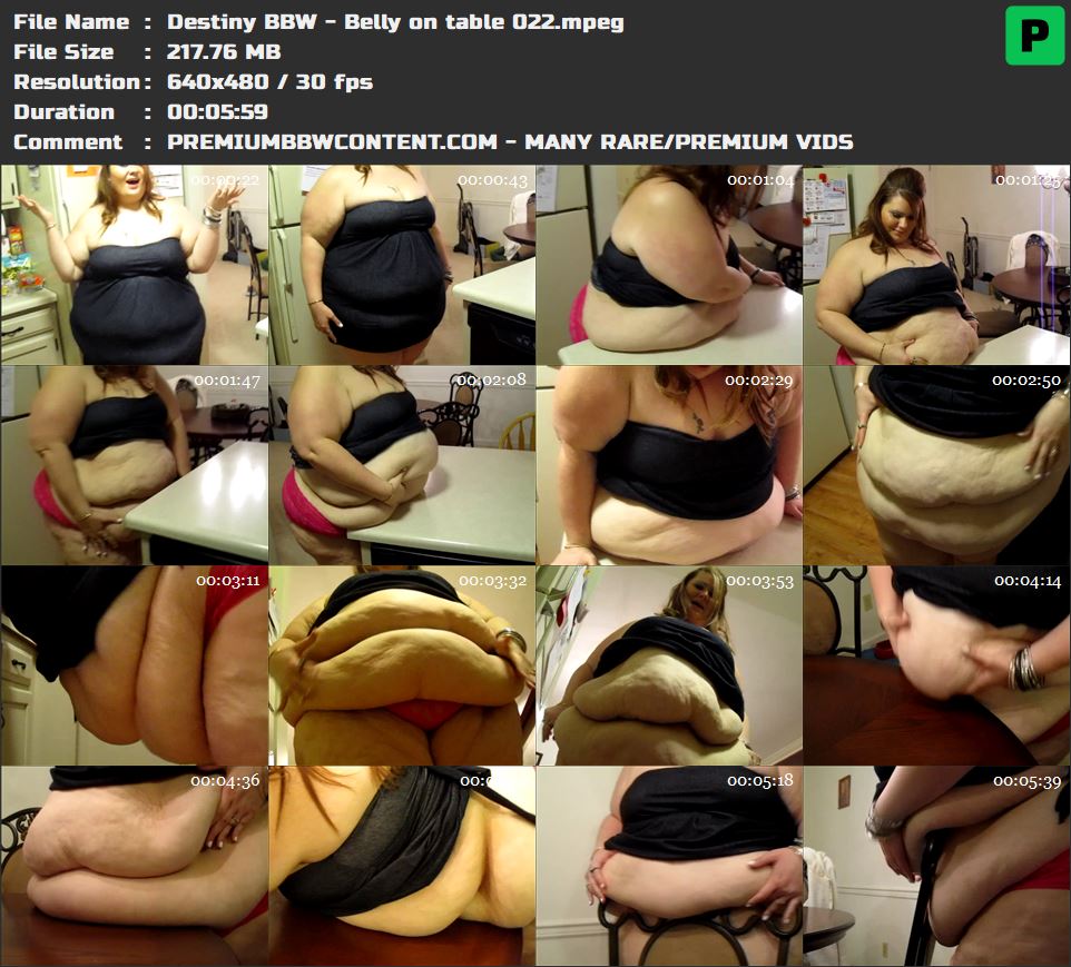Destiny BBW - Belly on table 022 thumbnails