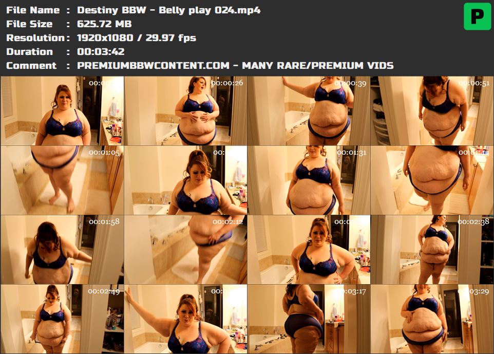 Destiny BBW - Belly play 024 thumbnails