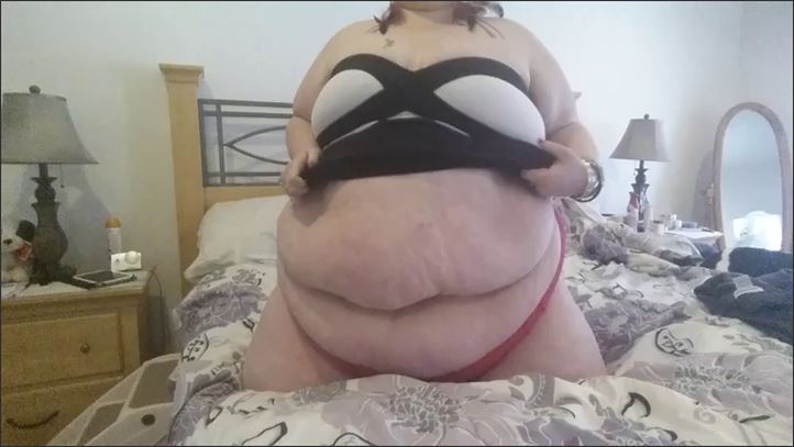 Destiny BBW - Bigger Belly Show on the Bed 039