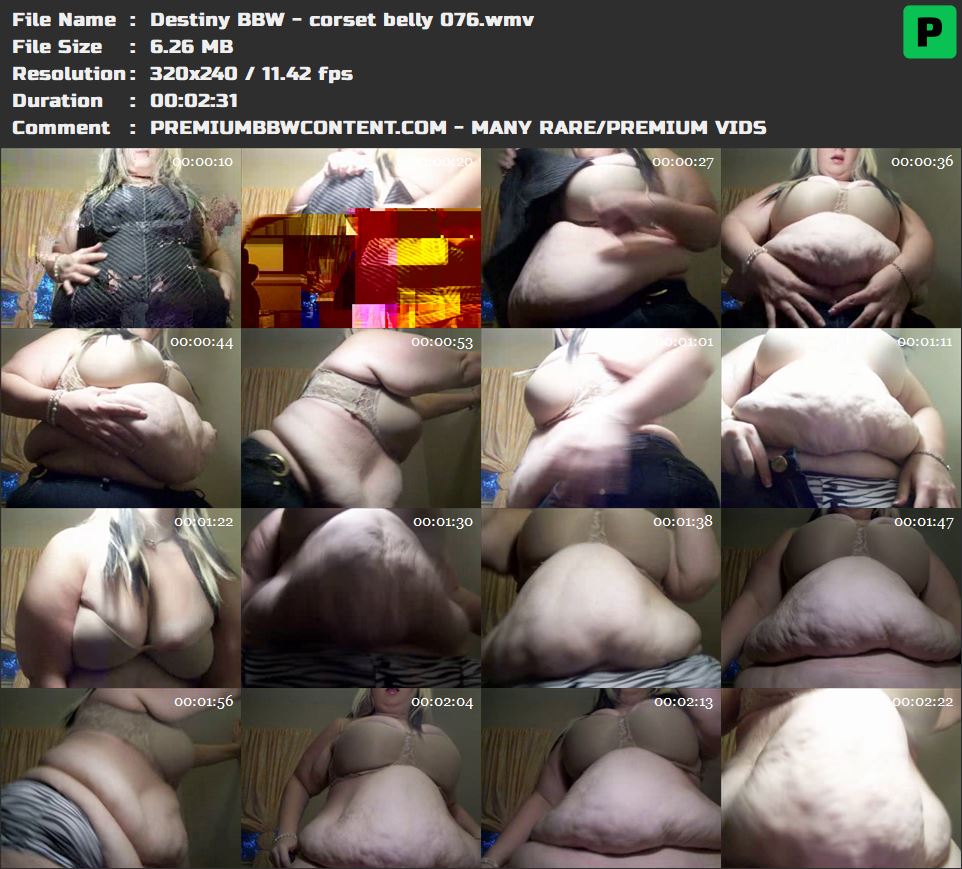 Destiny BBW - corset belly 076 thumbnails