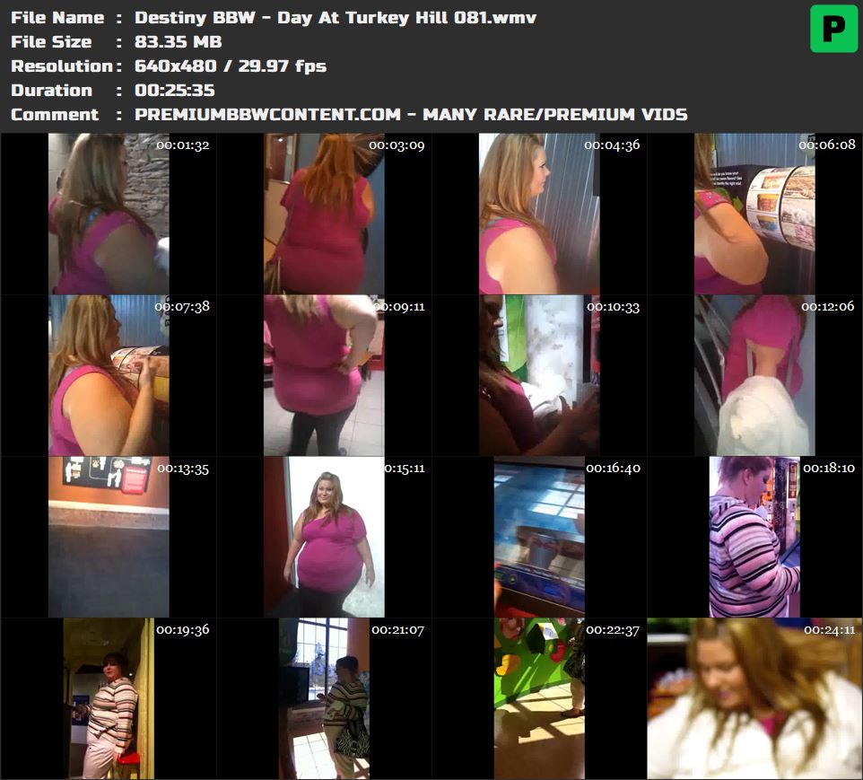 Destiny BBW - Day At Turkey Hill 081 thumbnails