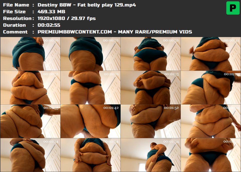 Destiny BBW - Fat belly play 129 thumbnails
