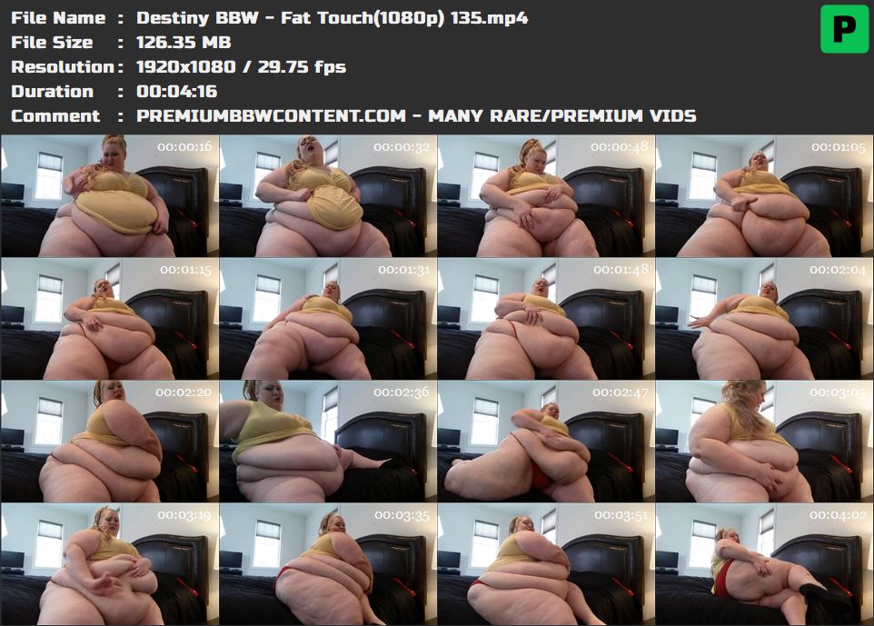 Destiny BBW - Fat Touch(1080p) 135 thumbnails