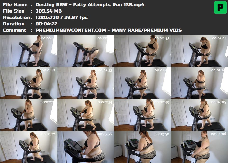 Destiny BBW - Fatty Attempts Run 138 thumbnails