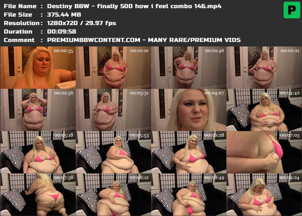 Destiny BBW - finally 500 how i feel combo 146 thumbnails
