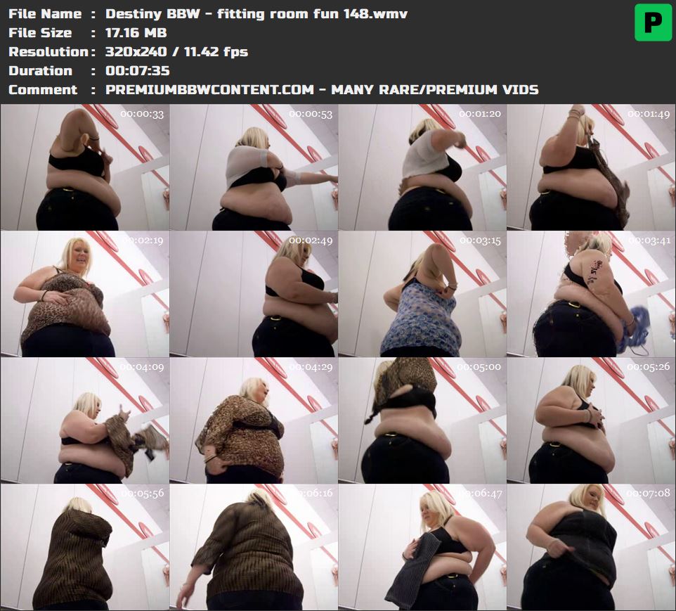 Destiny BBW - fitting room fun 148 thumbnails