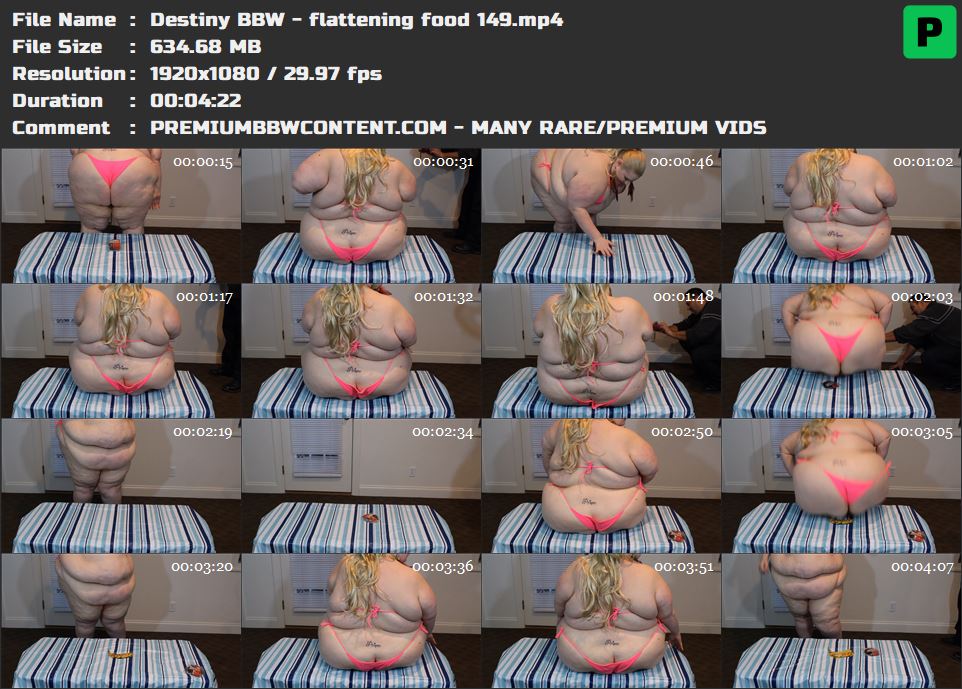 Destiny BBW - flattening food 149 thumbnails