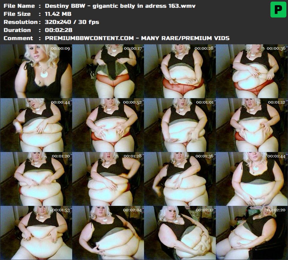 Destiny BBW - gigantic belly in adress 163 thumbnails