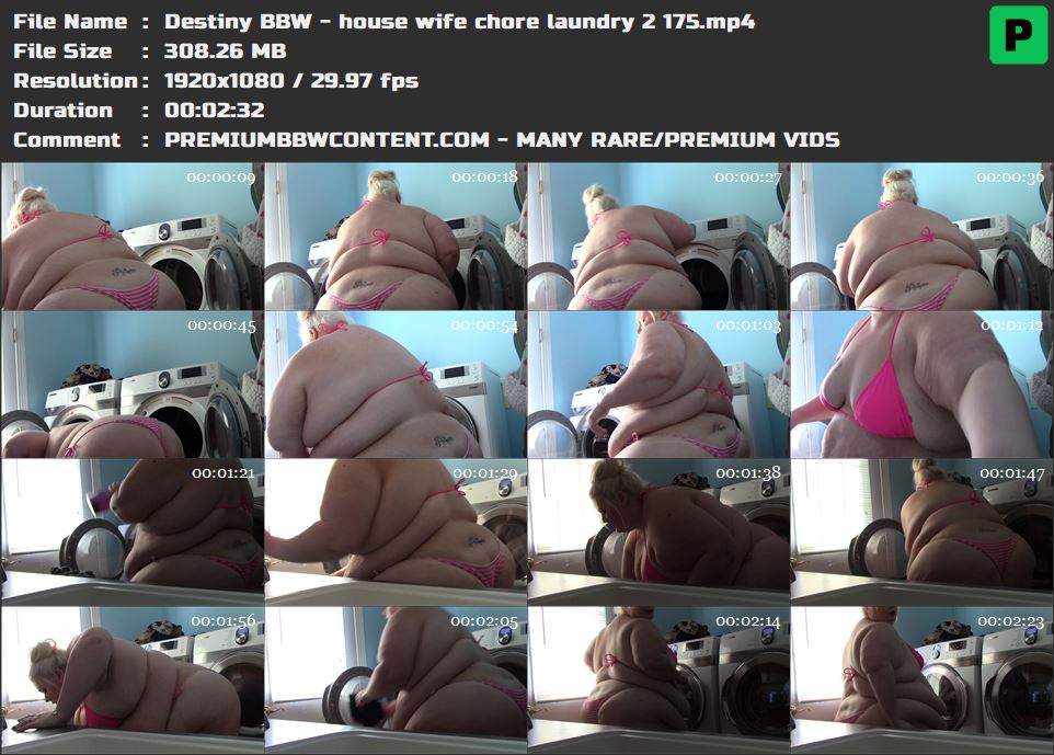 Destiny BBW - house wife chore laundry 2 175 thumbnails
