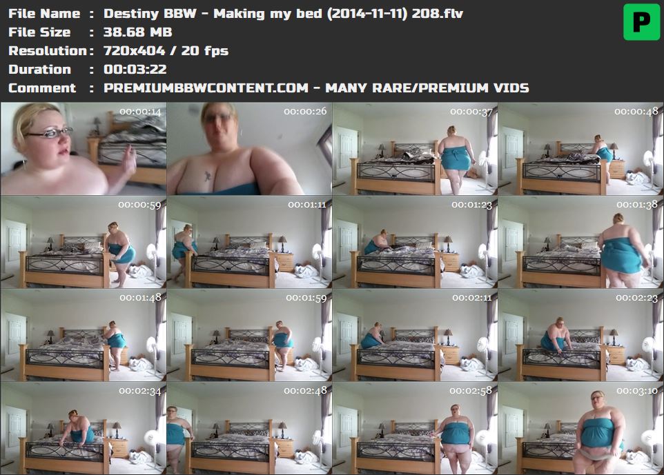Destiny BBW - Making my bed (2014-11-11) 208 thumbnails