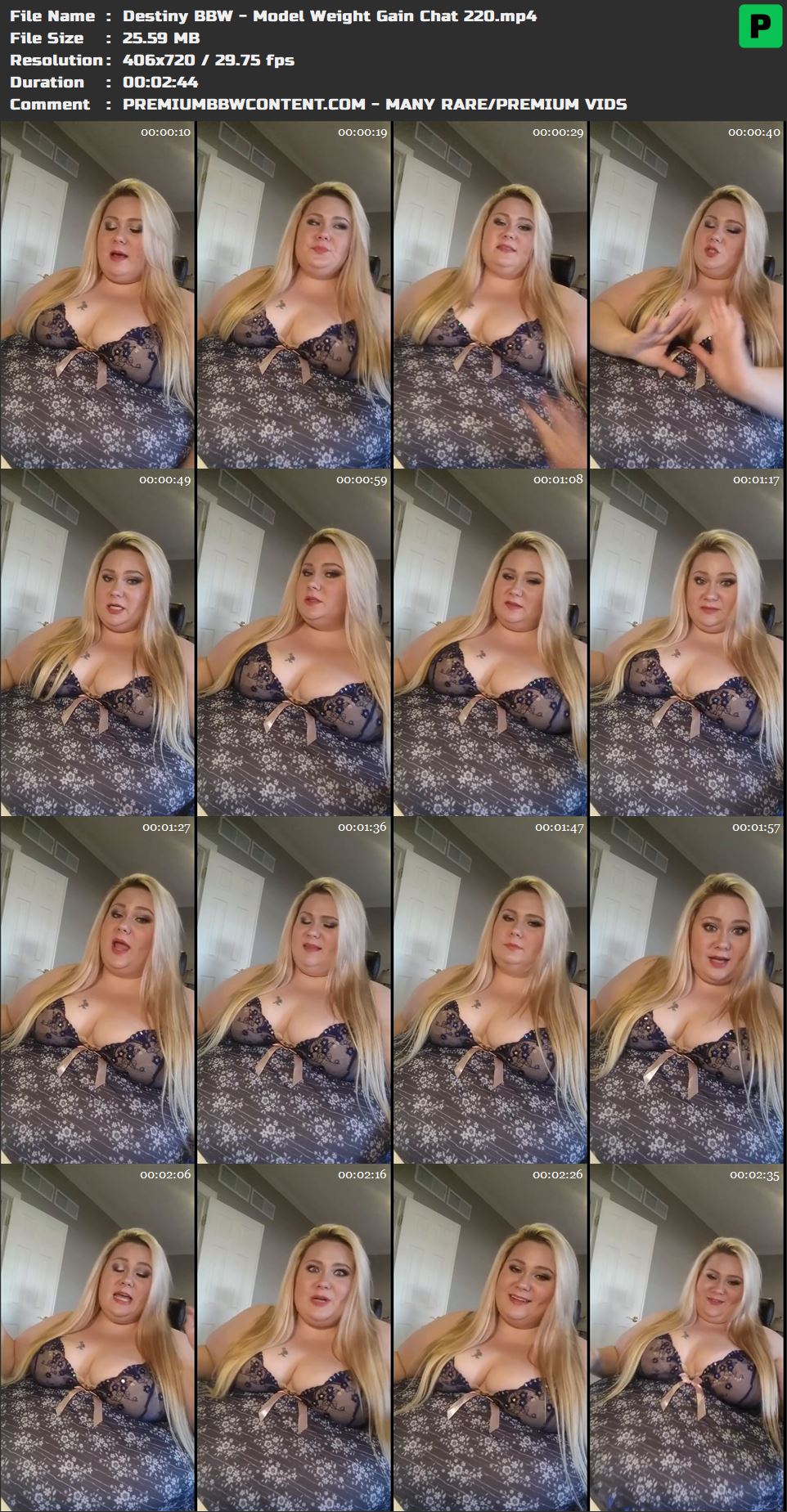 Destiny BBW - Model Weight Gain Chat 220 thumbnails