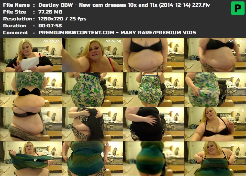 Destiny BBW - New cam dresses 10x and 11x (2014-12-14) 227 thumbnails