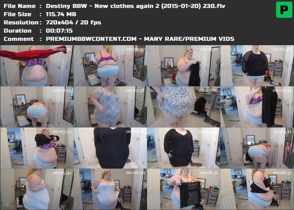 Destiny BBW - New clothes again 2 (2015-01-20) 230 thumbnails