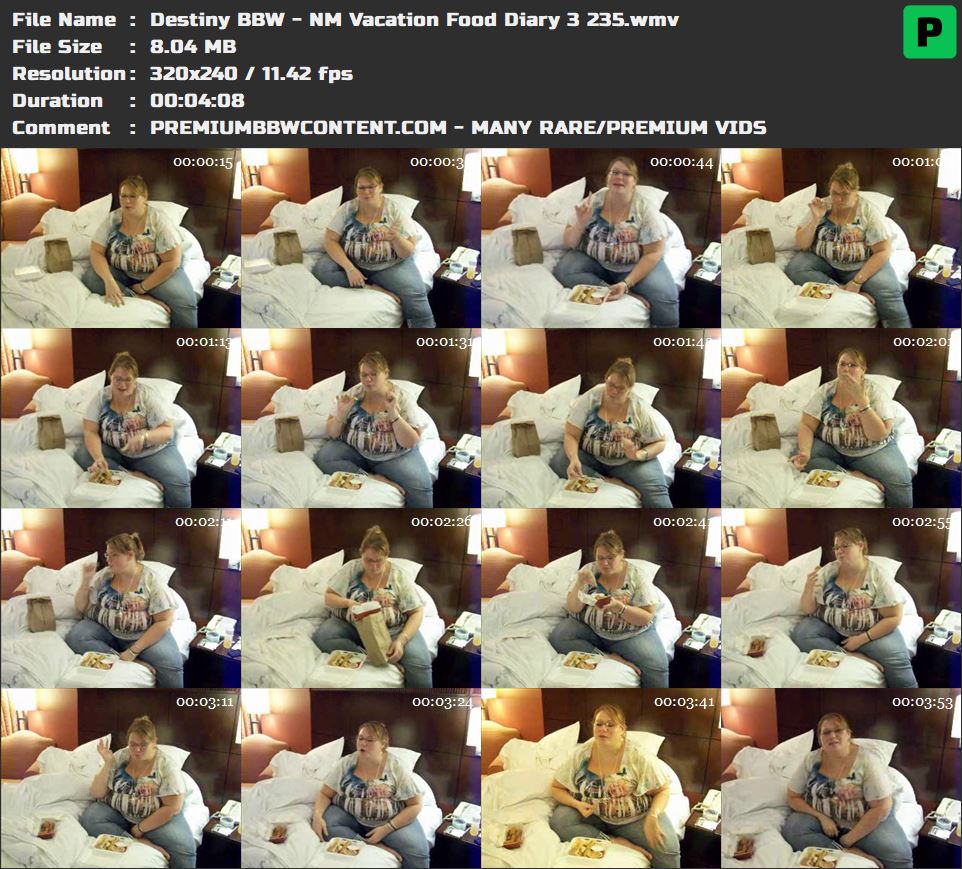 Destiny BBW - NM Vacation Food Diary 3 235 thumbnails