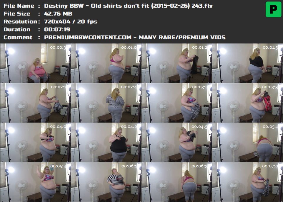 Destiny BBW - Old shirts don't fit (2015-02-26) 243 thumbnails