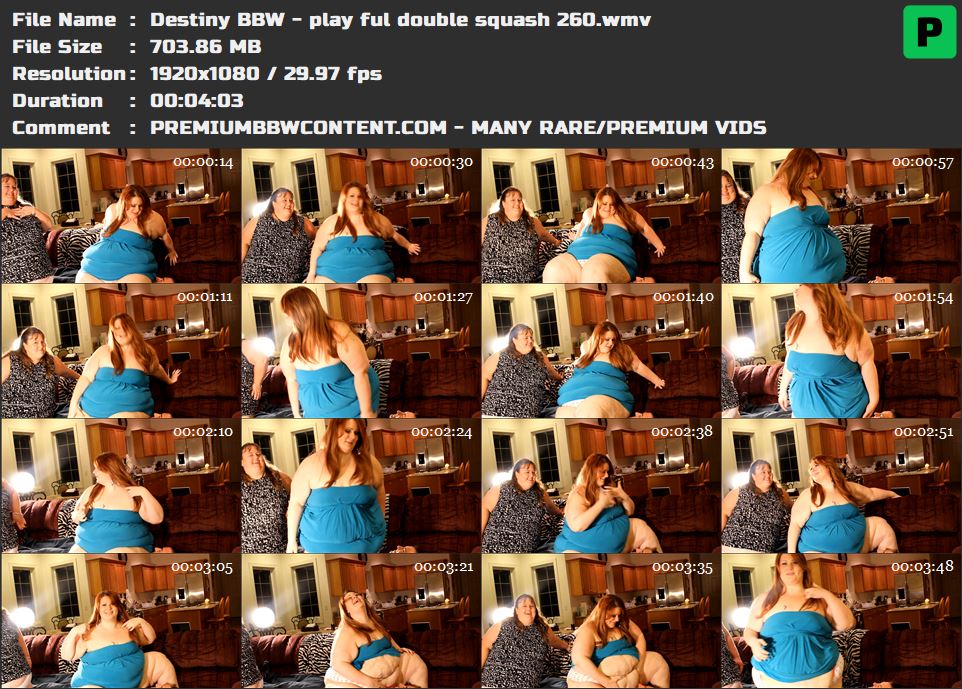Destiny BBW - play ful double squash 260 thumbnails