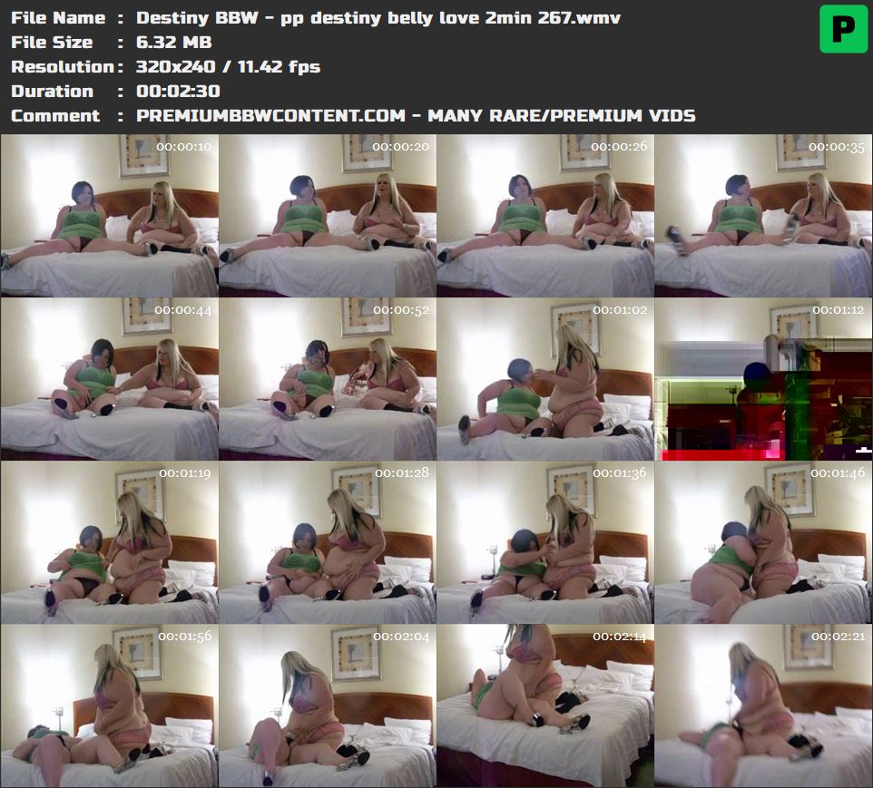 Destiny BBW - pp destiny belly love 2min 267 thumbnails