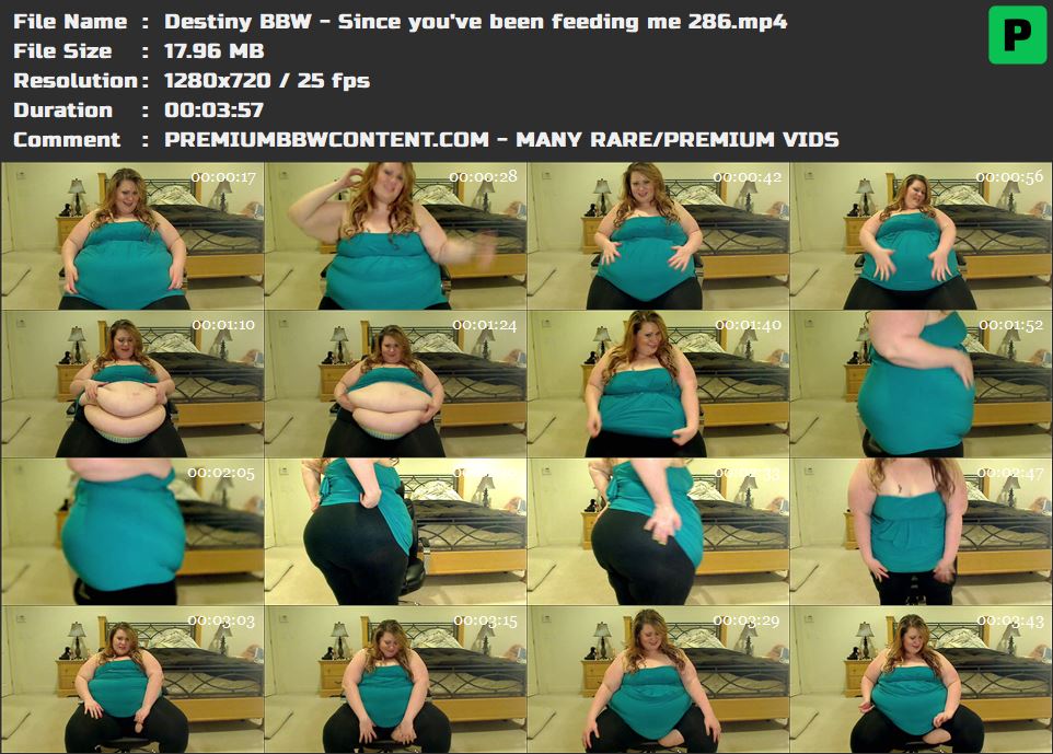 Destiny BBW - Since you've been feeding me 286 thumbnails