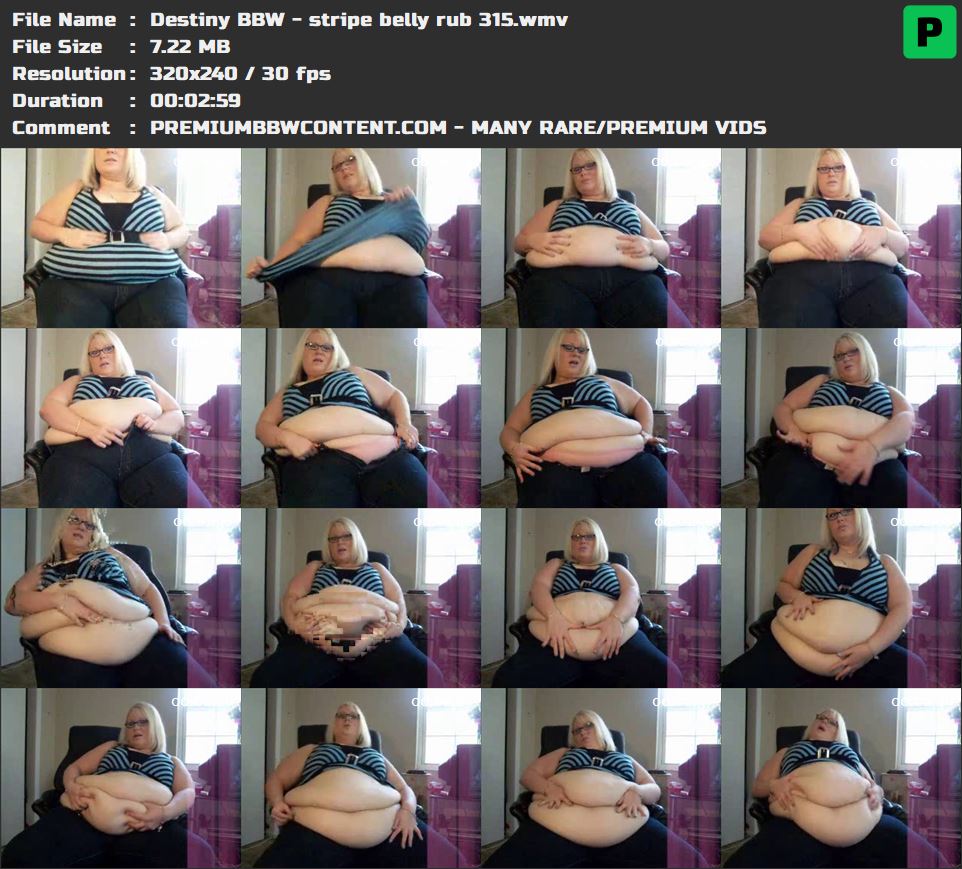Destiny BBW - stripe belly rub 315 thumbnails